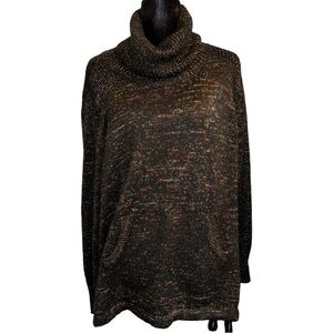 Penningtons Multicoloured Speckled Knit Turtleneck Sweater